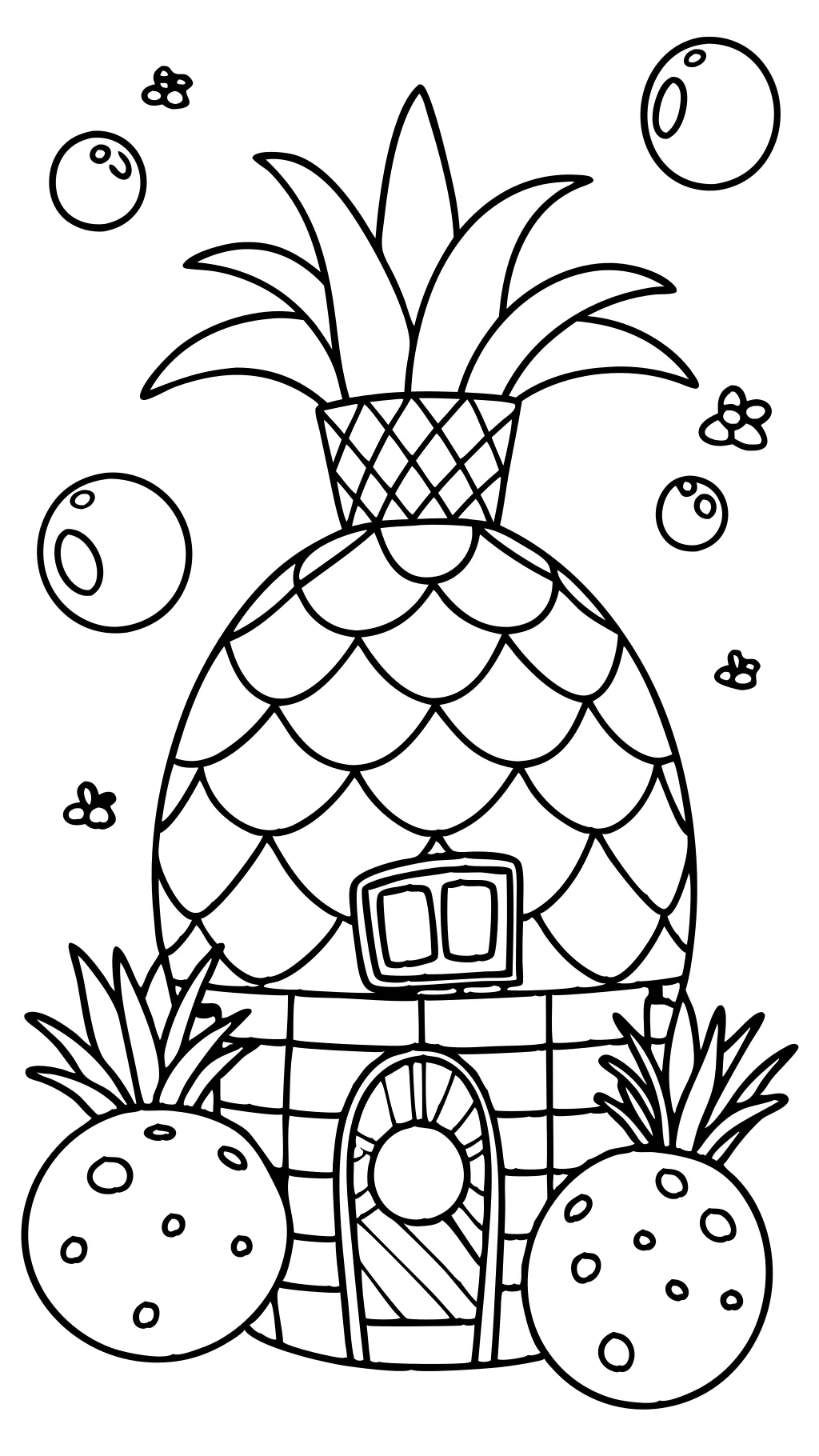 spongebob coloring page